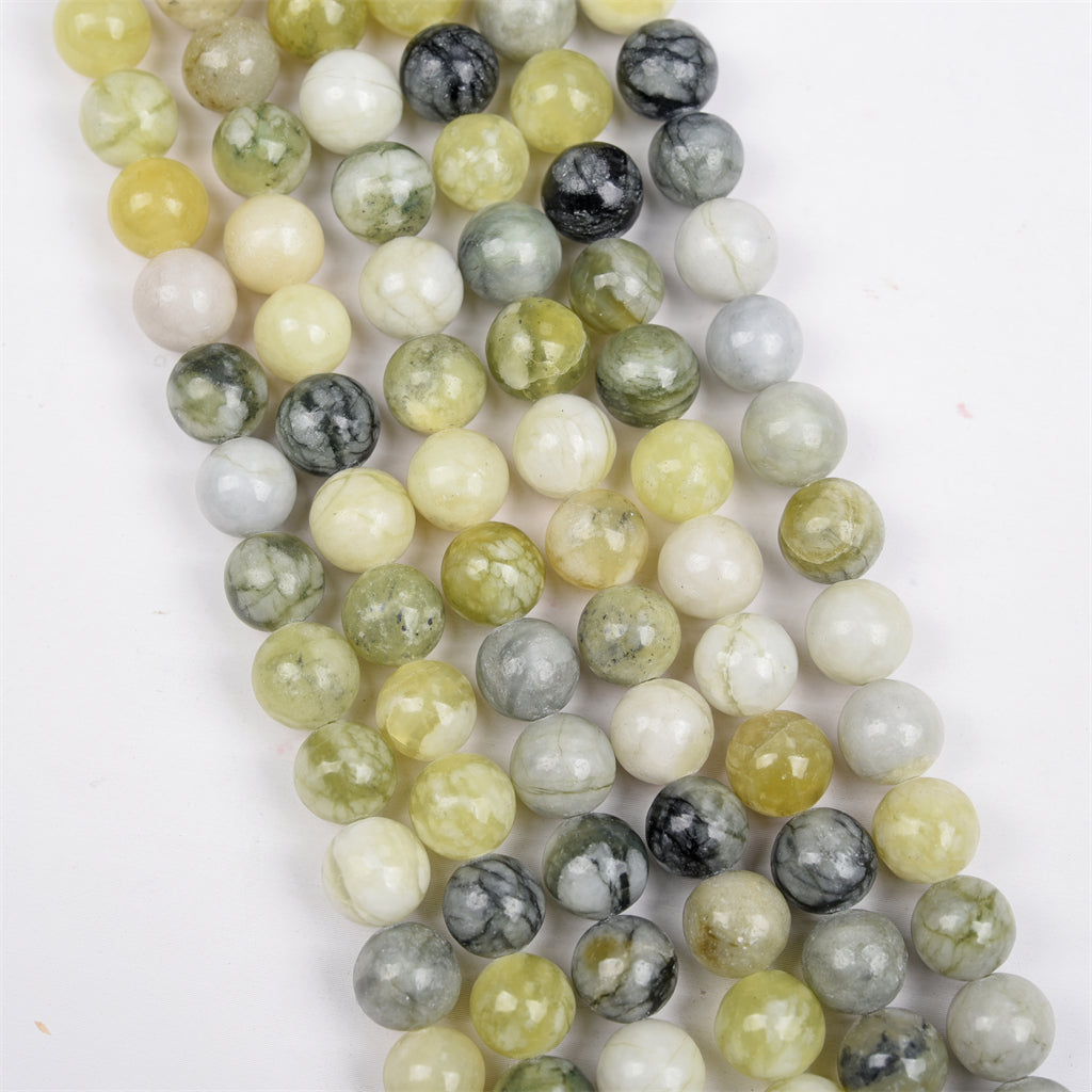 【Loose beads--Olive Jade】