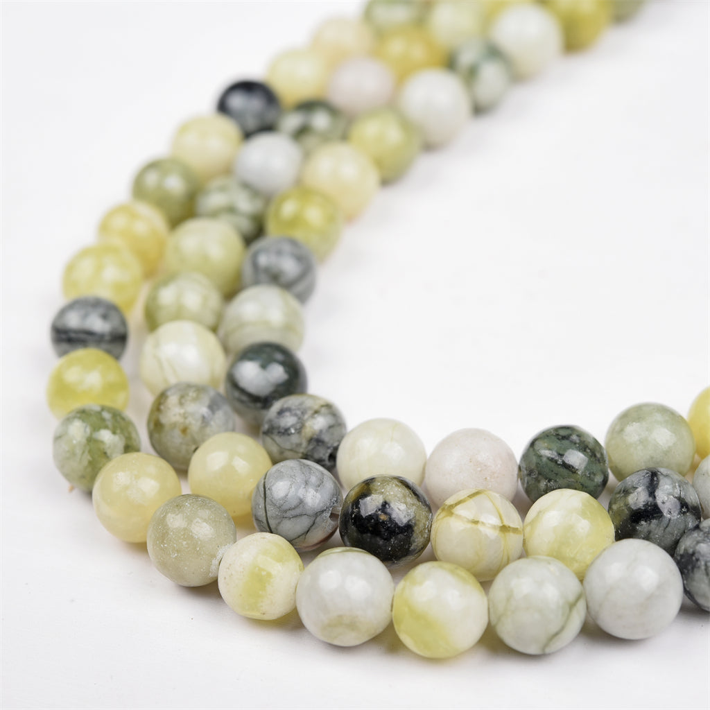 【Loose beads--Olive Jade】