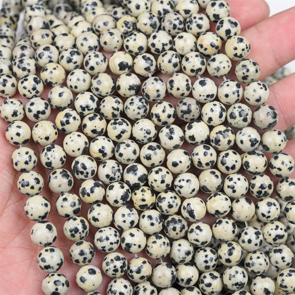 【Loose beads--Dalmatian jasper】