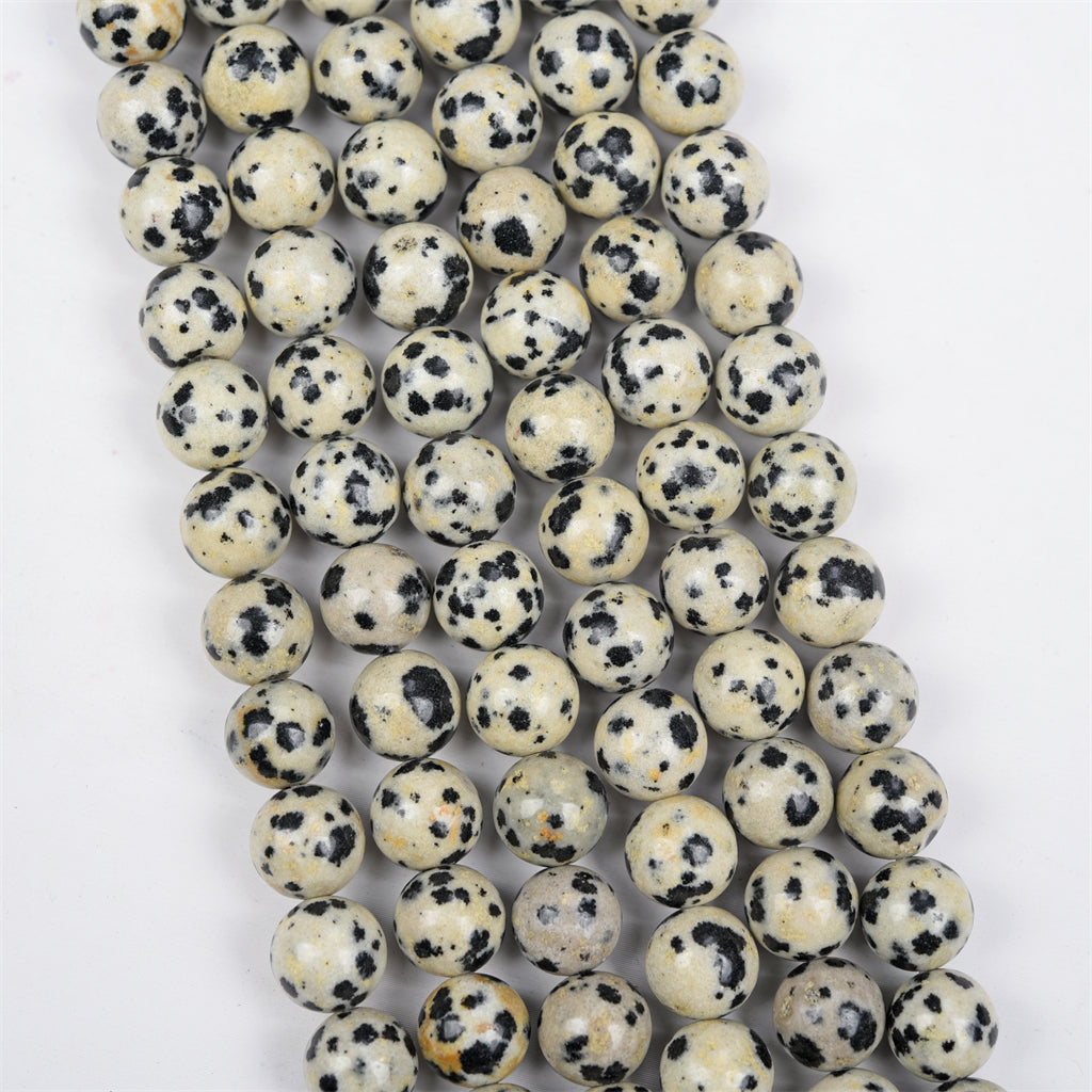 【Loose beads--Dalmatian jasper】