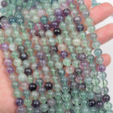 【Loose beads--Colorful Fluorite】