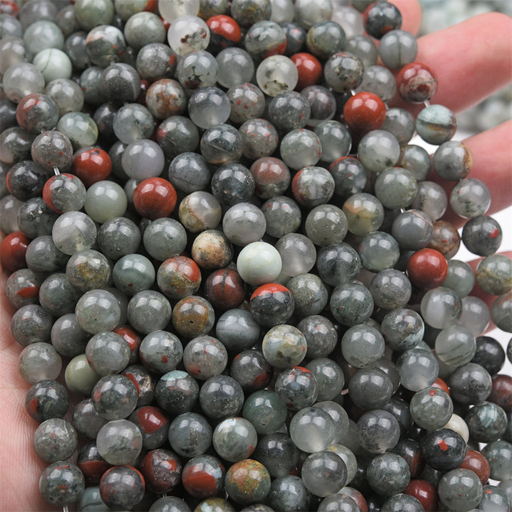 【Loose beads--Africa Blood Stone】