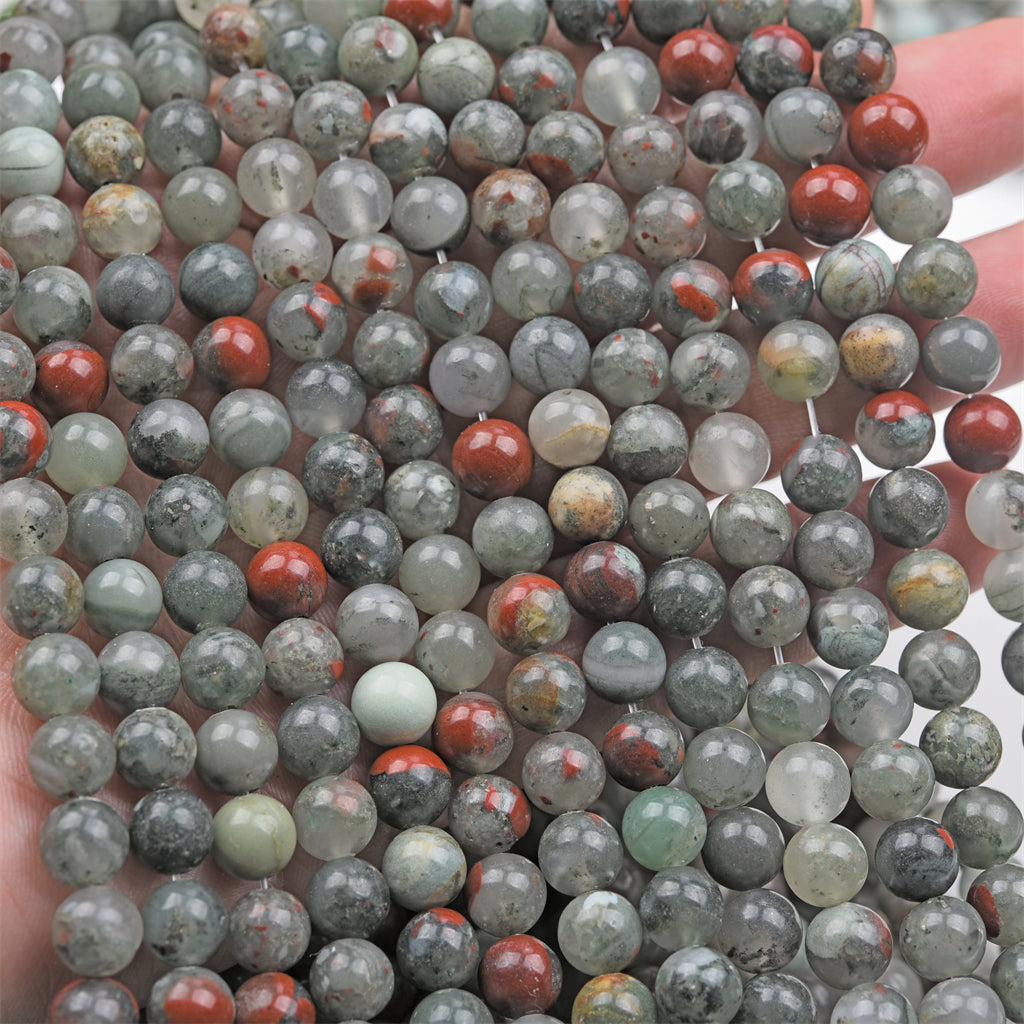 【Loose beads--Africa Blood Stone】