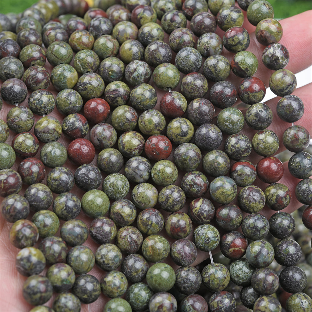 【Loose beads--Dragon Blood Stone】