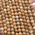 【Loose beads--Yellow Pic Stone】