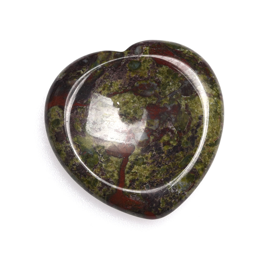【Worry Stone - heart shape】 Thumb Healing Crystals Palm Stone Used for Relaxation Anxiety Relief