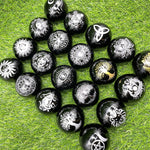 【21-Aug-22】5cm black obsidian sphere with charms
