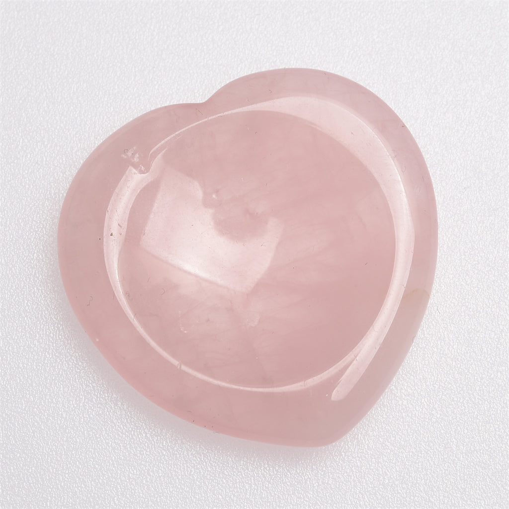 【Worry Stone - heart shape】 Thumb Healing Crystals Palm Stone Used for Relaxation Anxiety Relief