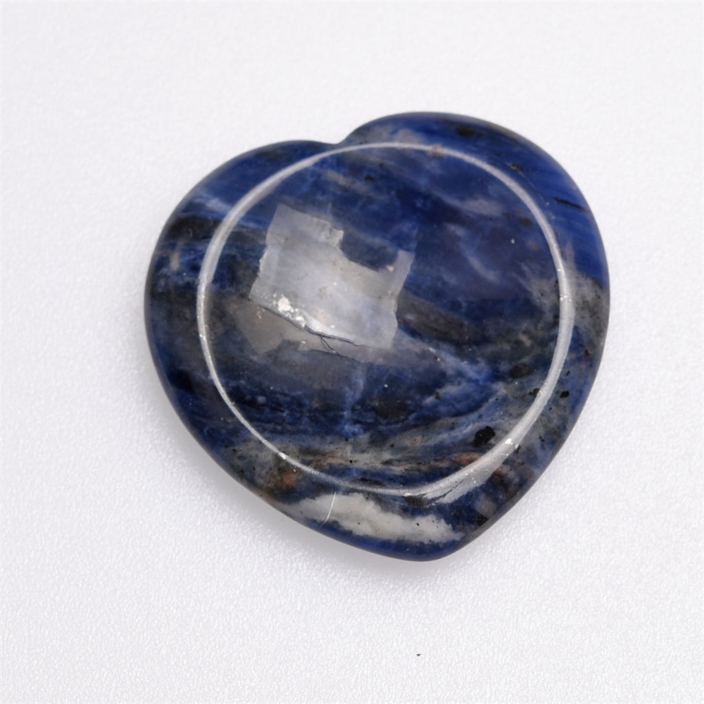 【Worry Stone - heart shape】 Thumb Healing Crystals Palm Stone Used for Relaxation Anxiety Relief