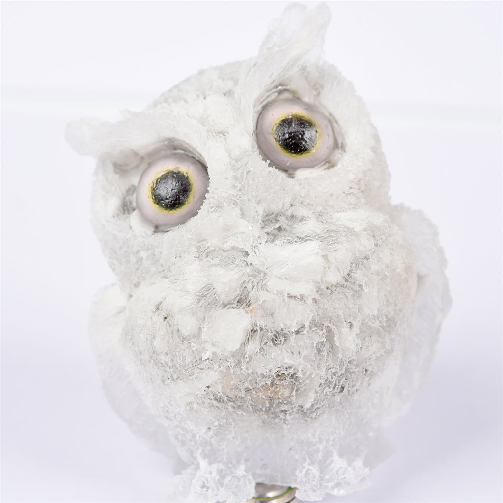 【Orgenite chips owl】Popular customers customize natural crystal ships material owls