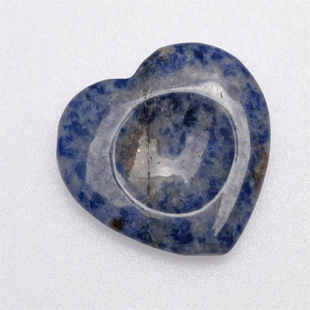【Worry Stone - heart shape】 Thumb Healing Crystals Palm Stone Used for Relaxation Anxiety Relief