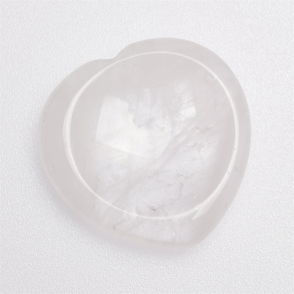 【Worry Stone - heart shape】 Thumb Healing Crystals Palm Stone Used for Relaxation Anxiety Relief