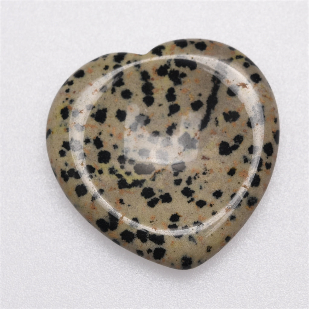 【Worry Stone - heart shape】 Thumb Healing Crystals Palm Stone Used for Relaxation Anxiety Relief
