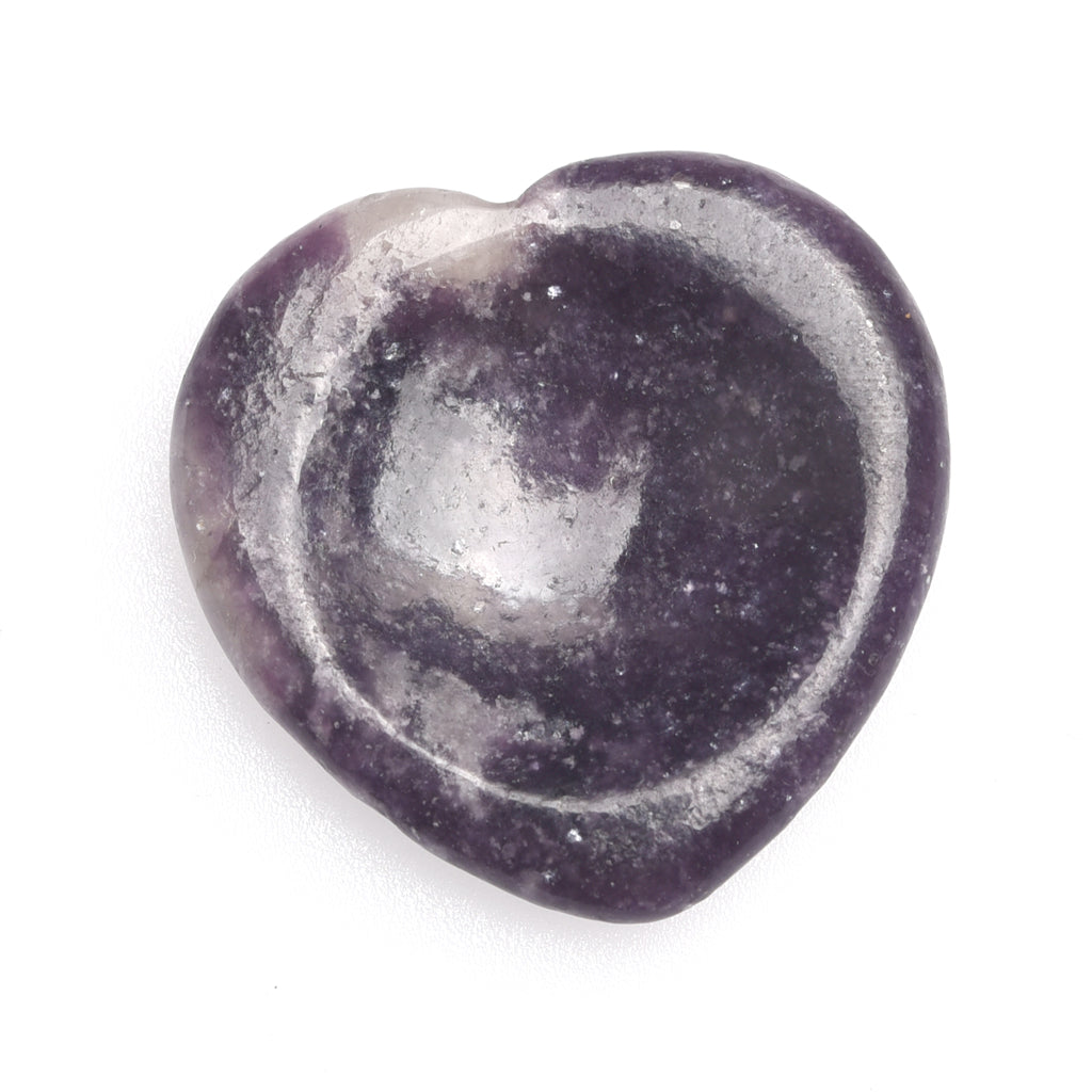 【Worry Stone - heart shape】 Thumb Healing Crystals Palm Stone Used for Relaxation Anxiety Relief